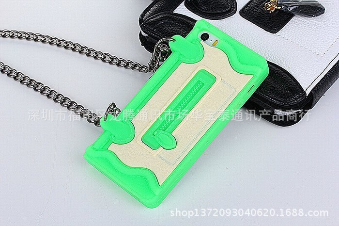 【苹果iphone5 5s笑脸包保护套 法国Celine硅胶