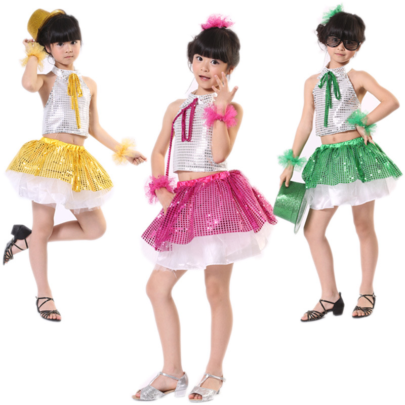 <em>儿童</em>舞蹈服女童亮片 现代爵士舞蹈服装 <em>幼儿六</em>