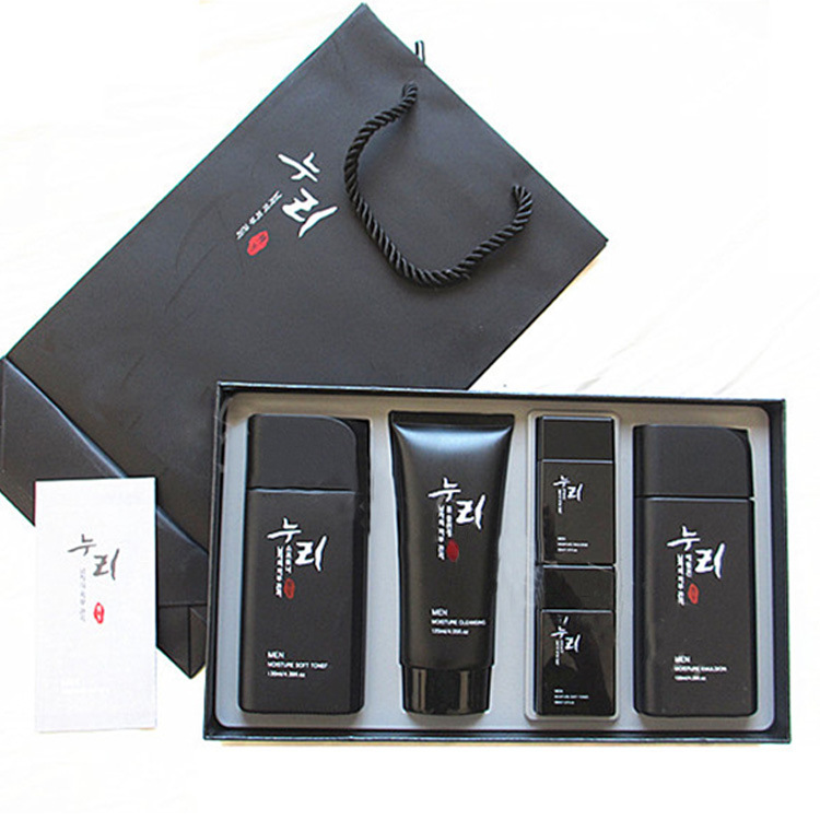 专业设计化妆品包装盒 韩国男士化妆品套装礼