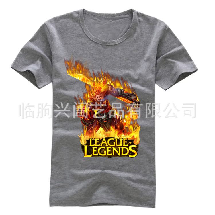 批发采购男式T恤-2014韩版男式t恤批发 LOL英