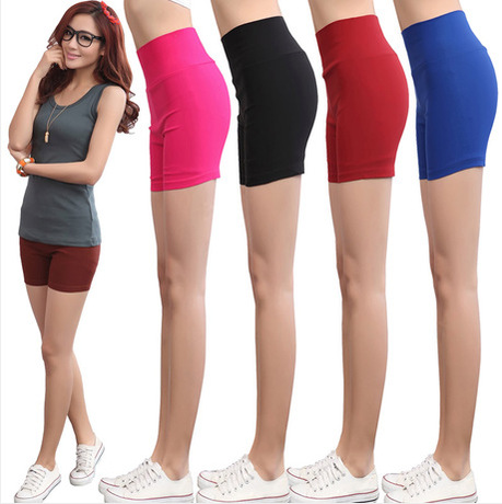 春夏防走光<em>安全裤</em>大码高腰弹力紧身<em>打底短裤</em>外