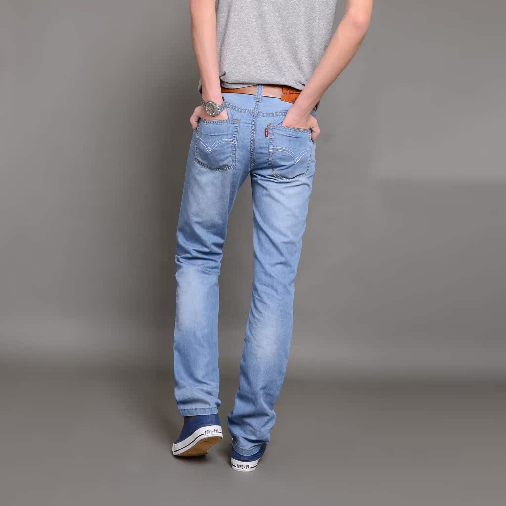 采购男式牛仔裤-超薄爆款新款 超薄牛仔裤男 超