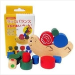 外貿出口原單木制玩具蝸牛平衡疊疊樂月亮平衡積木玩具益智玩具