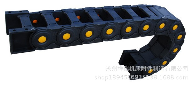 全新产品推荐全封闭式机床工程塑料拖链 ，塑料拖链生产厂