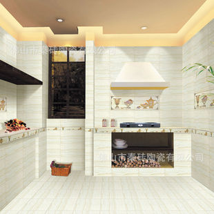 厨房卫生间内墙瓷砖 300*450mm辊筒印花瓷片不透水