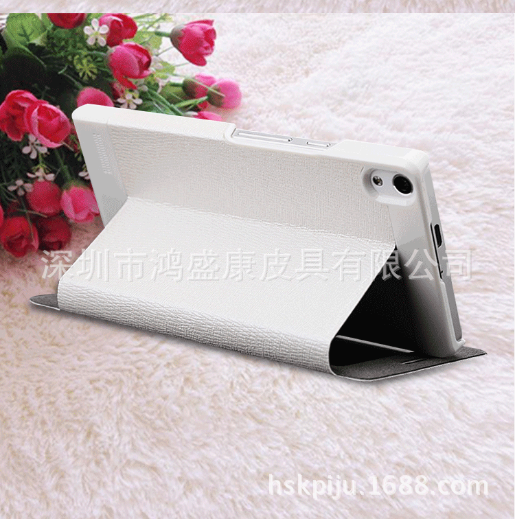 华为p6手机保护皮套huawei p6超薄开窗皮套