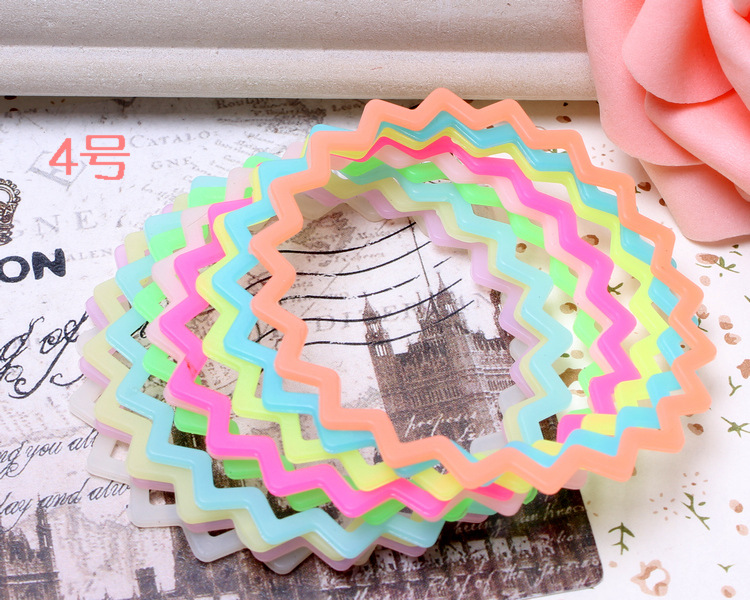 批发采购发带-韩版发饰 夜光兔耳朵头绳 硅胶糖