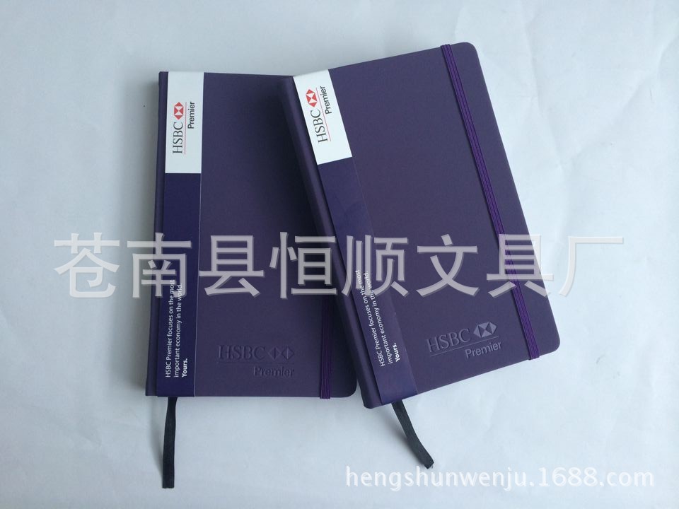 紫色变色皮革 绑带笔记本 磨砂 质感 带腰封
