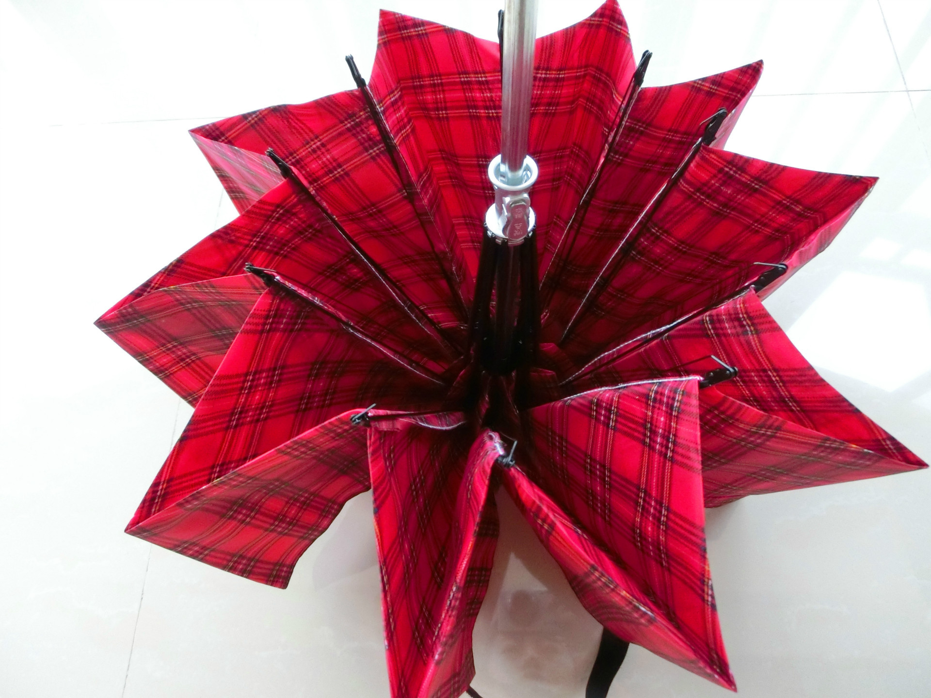 1901超大格子三折伞