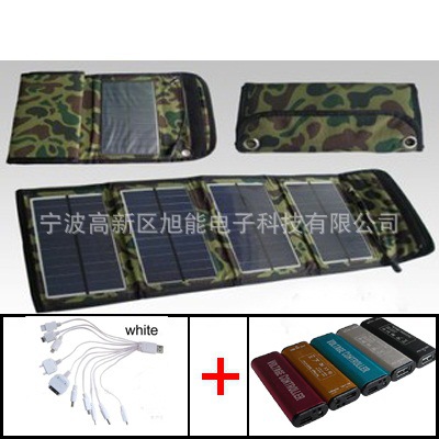太阳能充电产品 带稳压器 7W便携式 折叠式 太阳能充电器 手机/MP4 USB{wn}充电器