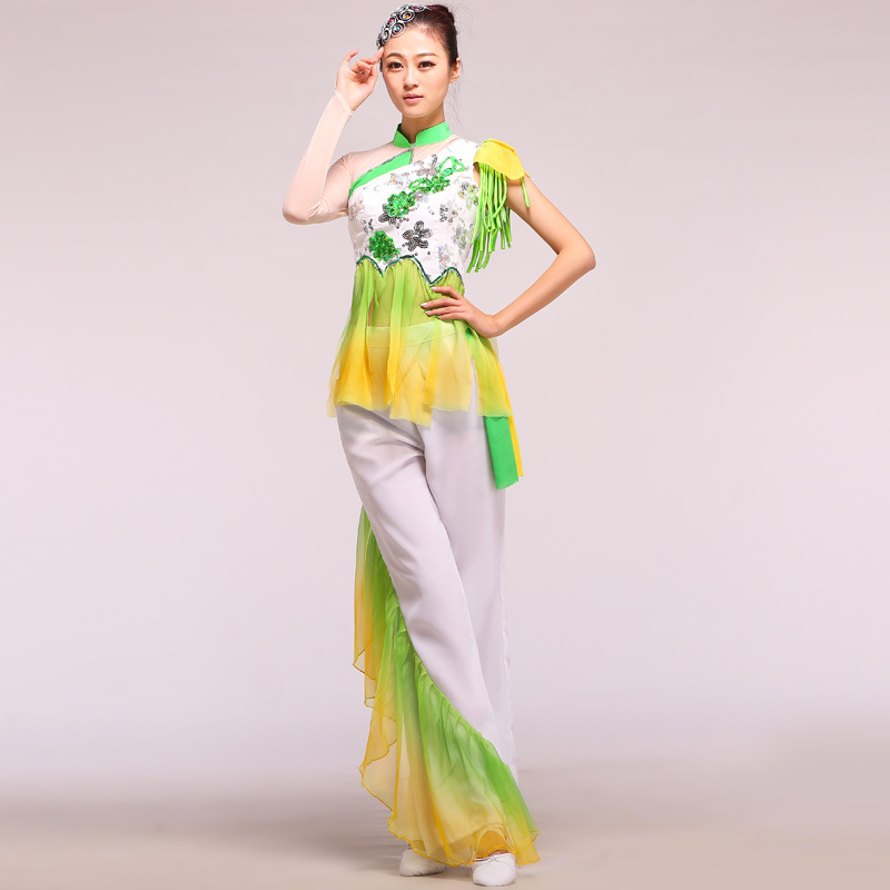 舞 女士古典舞服装 开场舞群舞 广场舞<em>秧歌服</em> 演