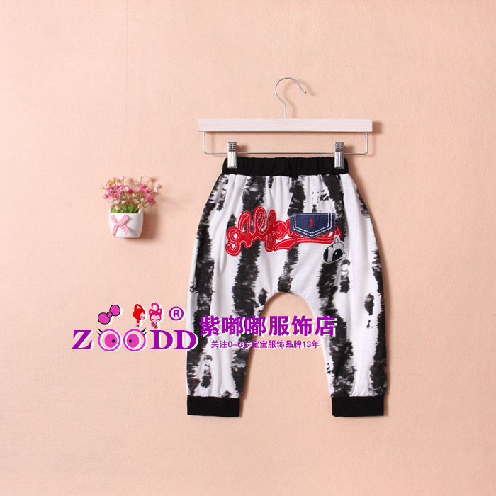 童裤-韩版小狗外贸<em>童装</em>阿鲁露嘻哈半裤allo<em>骑马</em>