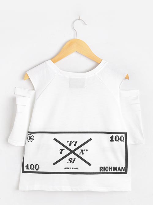 批发采购<em>女式</em>T恤-韩国东大门2014复古破洞露