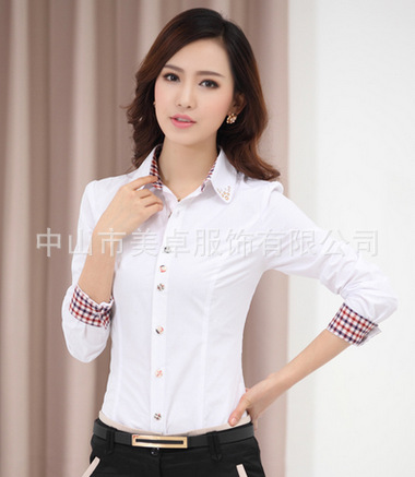 【<em>女生</em>长袖衬衫 <em>职业装</em>】价格,厂家,图片,女式衬