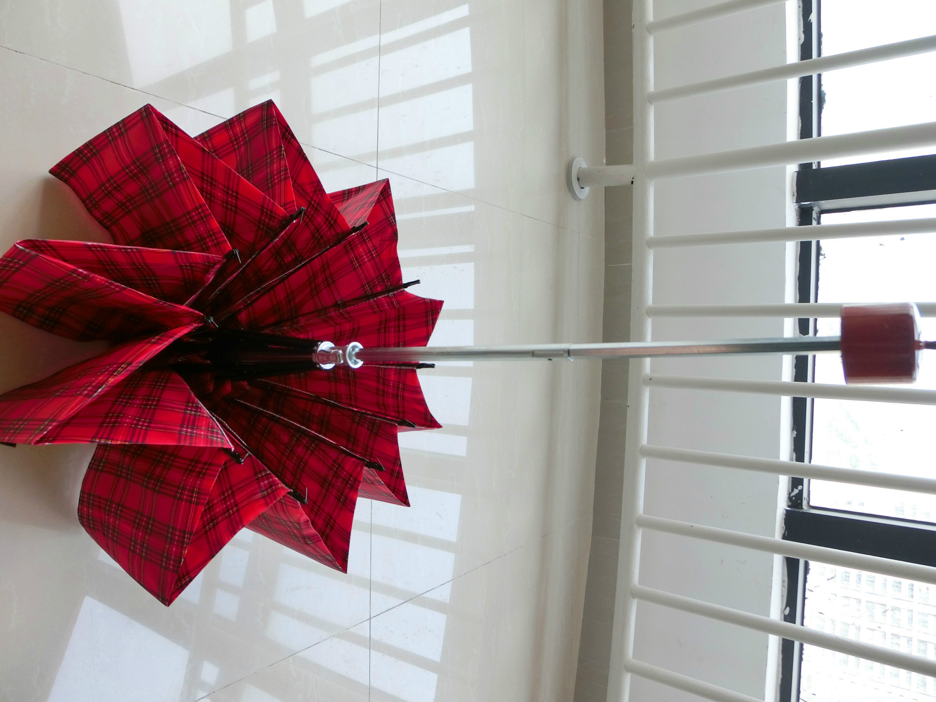 1901超大格子三折伞