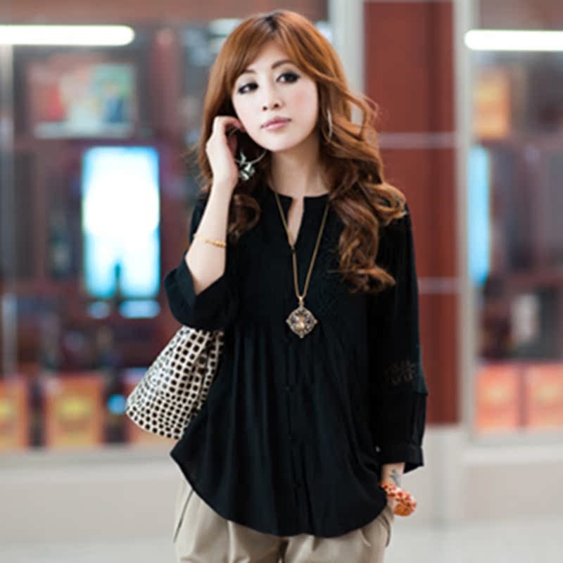 2014<em>新款春装</em>韩版修身显瘦特<em>大码女装</em>女士衬