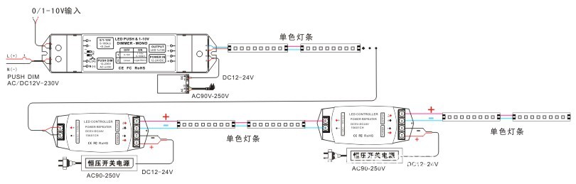331接线图3  0-10V调光驱动器