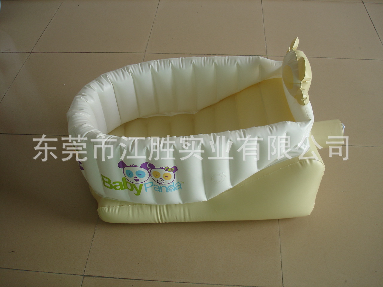 N0004-1  吹气67x46x30cm熊猫头婴儿洗澡盆-