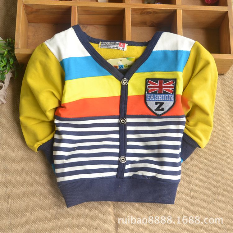 2014童装批发 <em>春秋</em>款<em>男童针织开衫</em> 女童薄外套