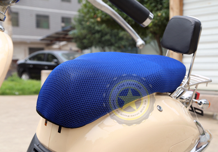 【厂家直销3D摩托车坐垫网\/隔热\/透气踏板车防