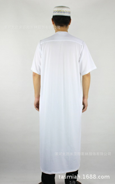 【online 厂家长期供应 穆斯林男士长袍 回族男