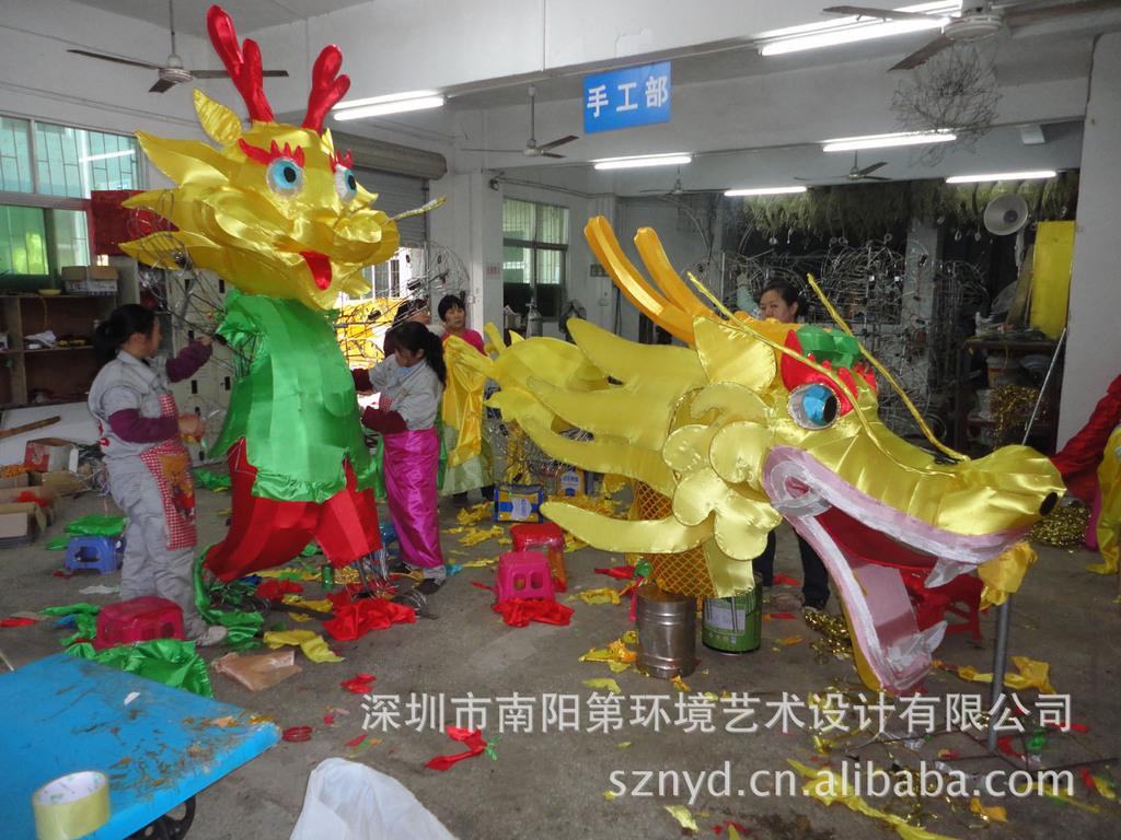 龙头灯装饰/商场中秋花灯布置/节日花灯装饰/户外节庆布置装饰