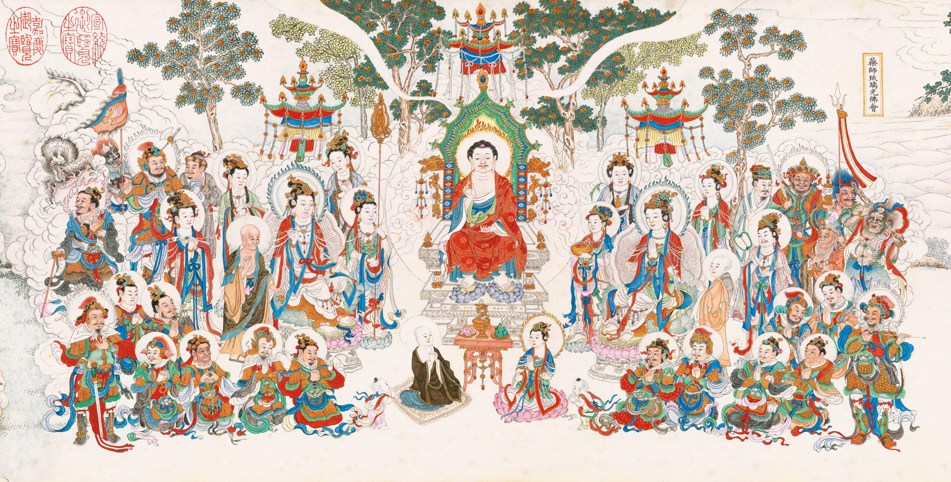 黎明药师琉璃光佛?4X68厘米