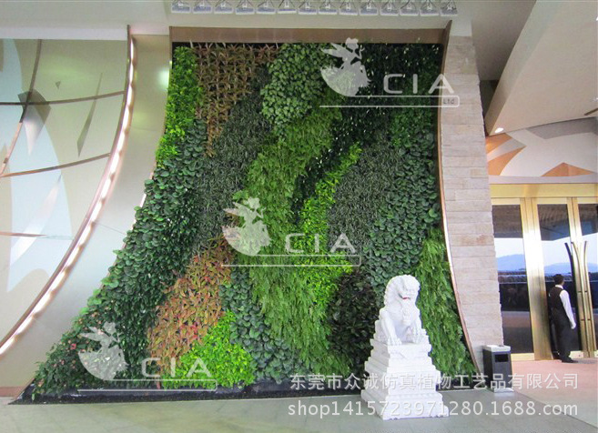 定制高仿真植物墙 仿真绿植墙 室内外环保垂直绿化墙 人造植物墙