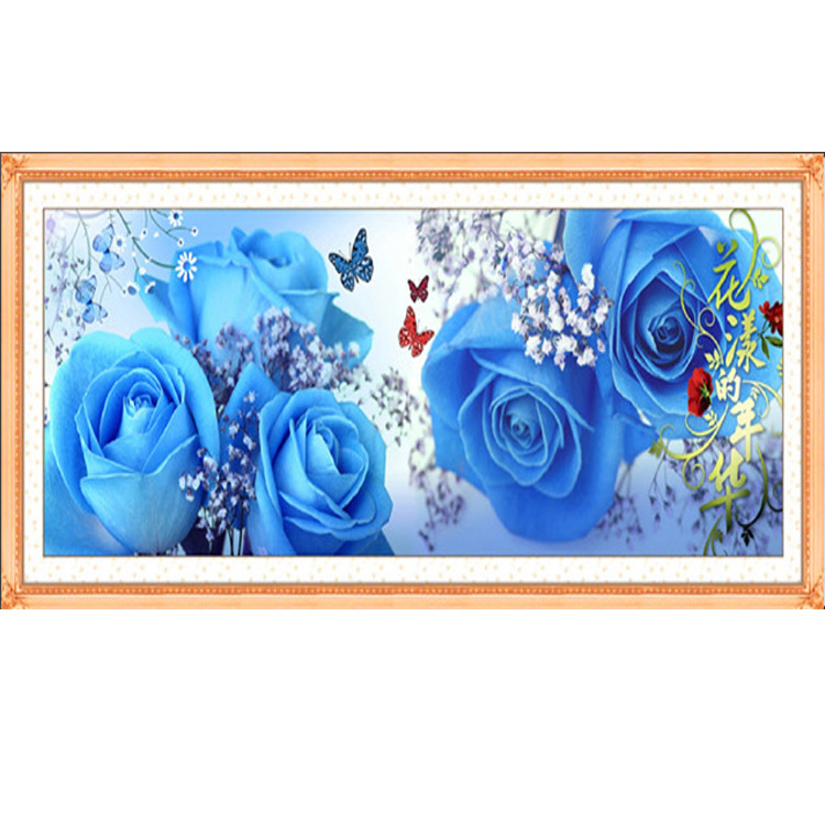 最新款钻石画 花样年华-兰色 圆钻DIY钻石绣十字绣厂家直销批发 图片_高清大图 - 阿里巴巴
