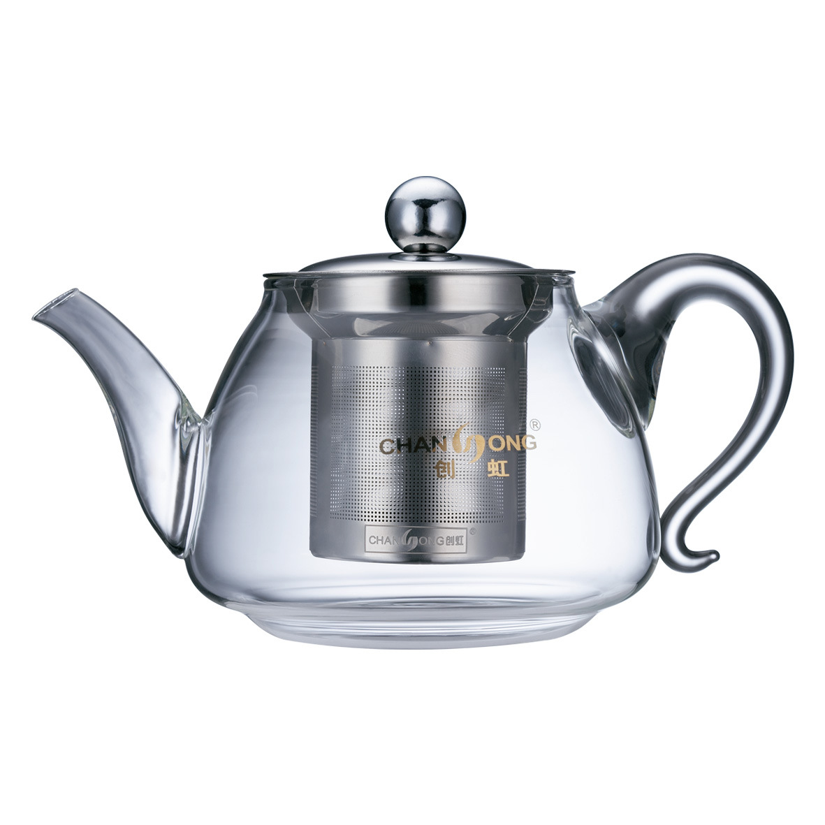 花茶壶批发 广州玻璃花茶壶批发 玻璃茶壶不锈