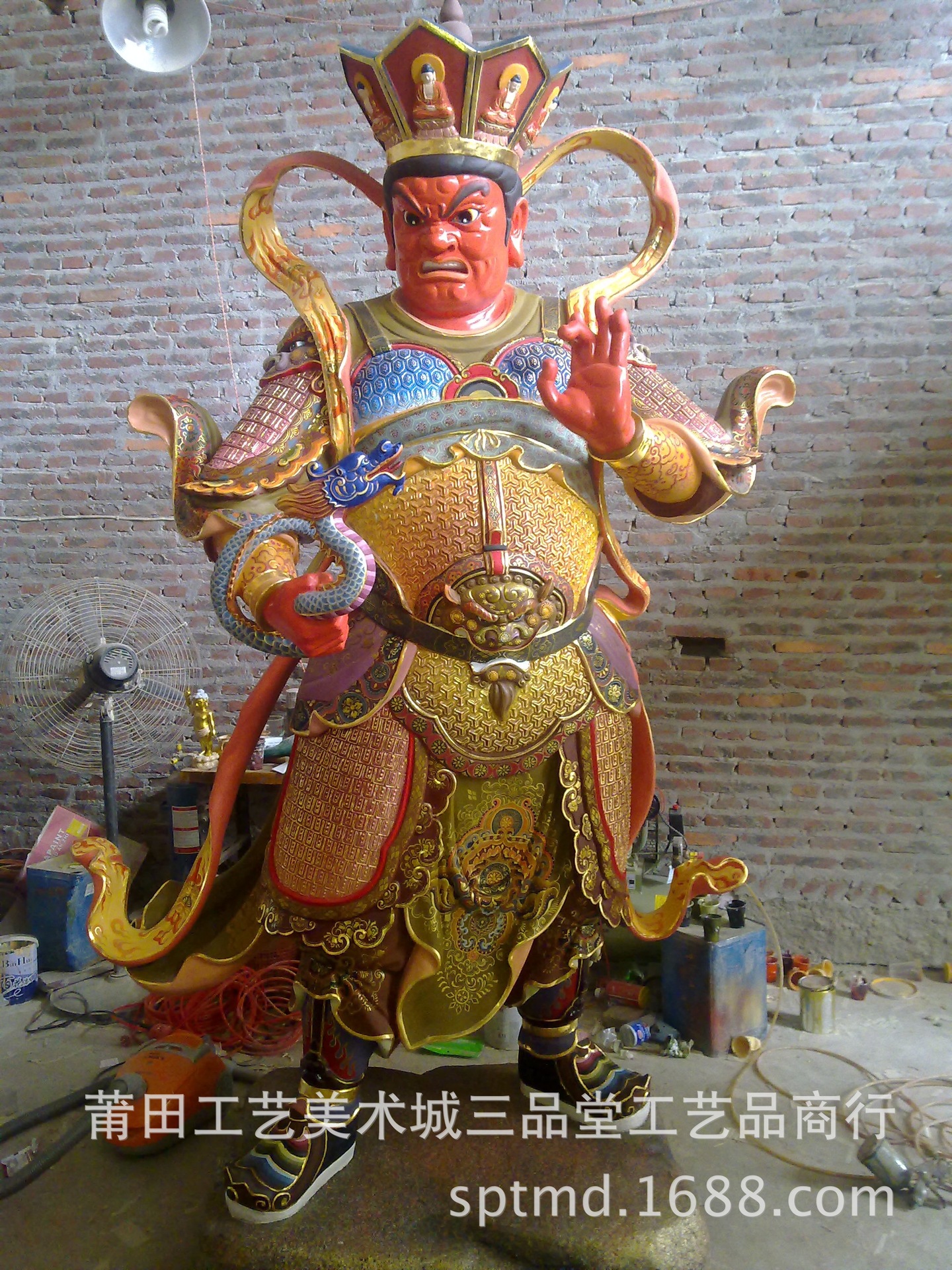 木雕佛像 彩绘 四大天王 四大金刚 精品 大型寺庙佛像