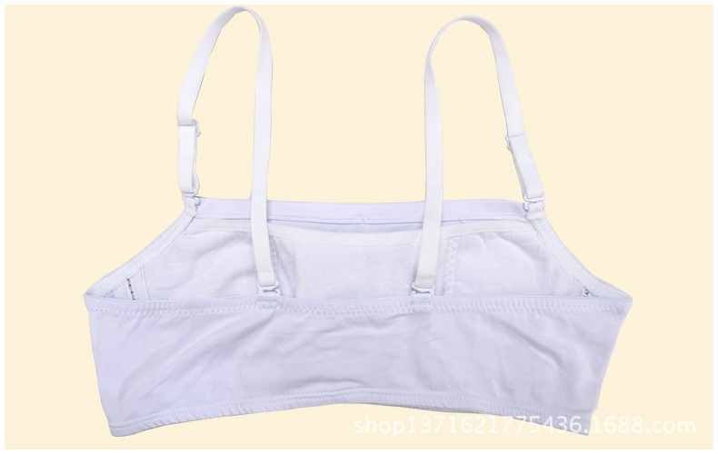 【纯色高<em>初中学生</em>大码内衣无钢圈少女<em>文胸罩</em>发