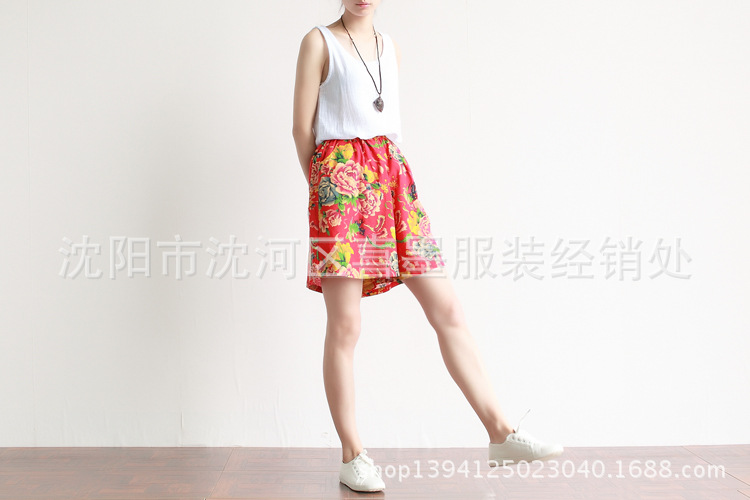 批发采购女式休闲裤-072 喜墨独家原创 东北棉