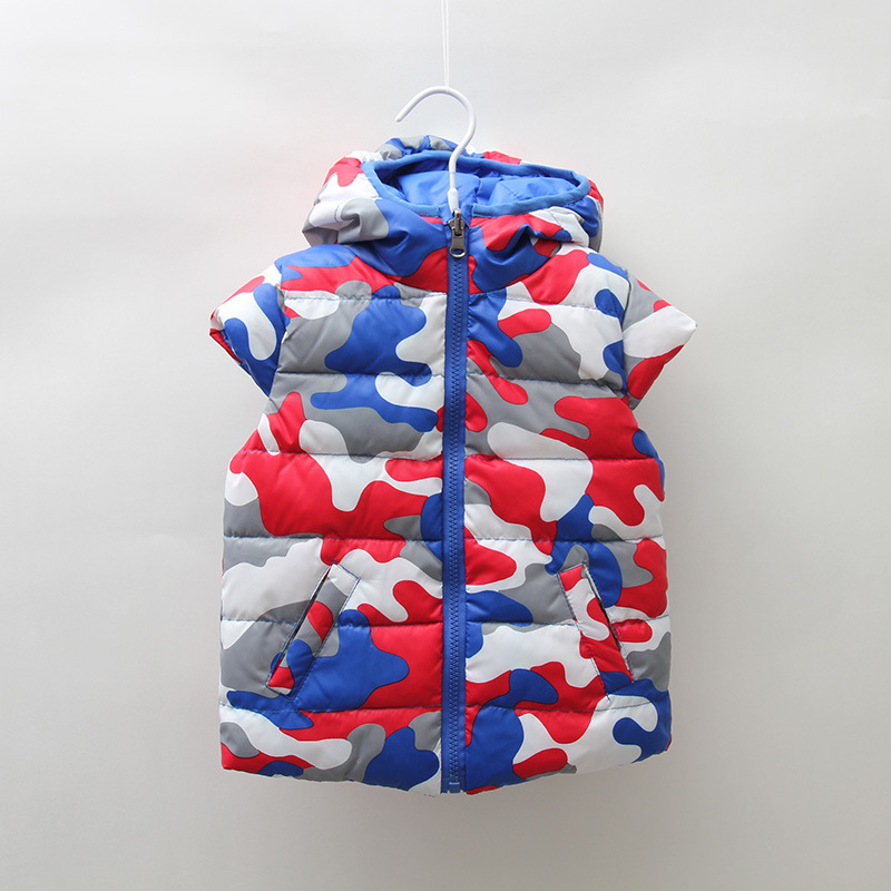 童<em>马甲</em> 2014男童女童<em>迷彩马甲</em> <em>儿童</em>两面穿小飞