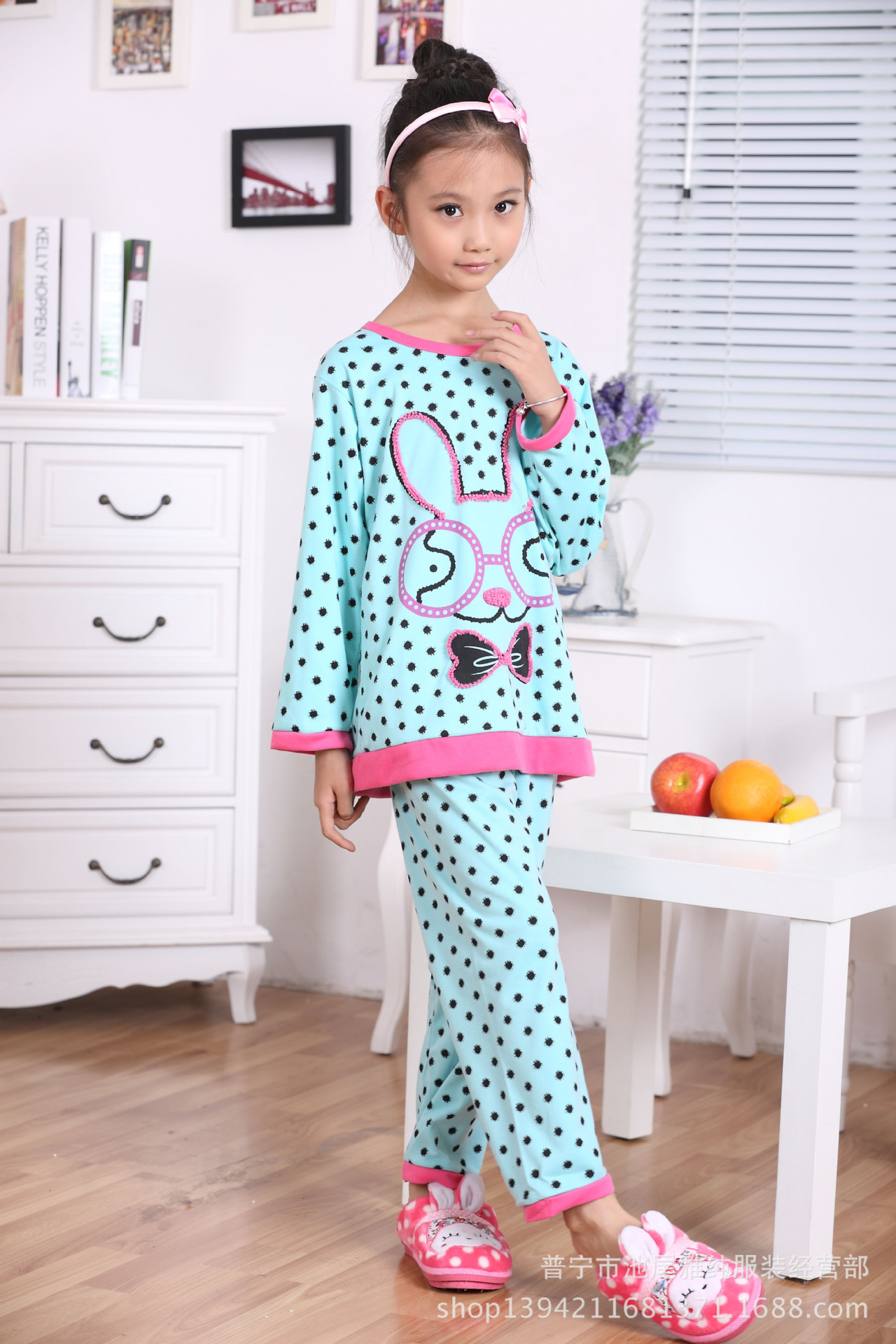 童家居服-2014<em>春</em>夏季 纯棉<em>儿童睡衣女童</em> 吊带
