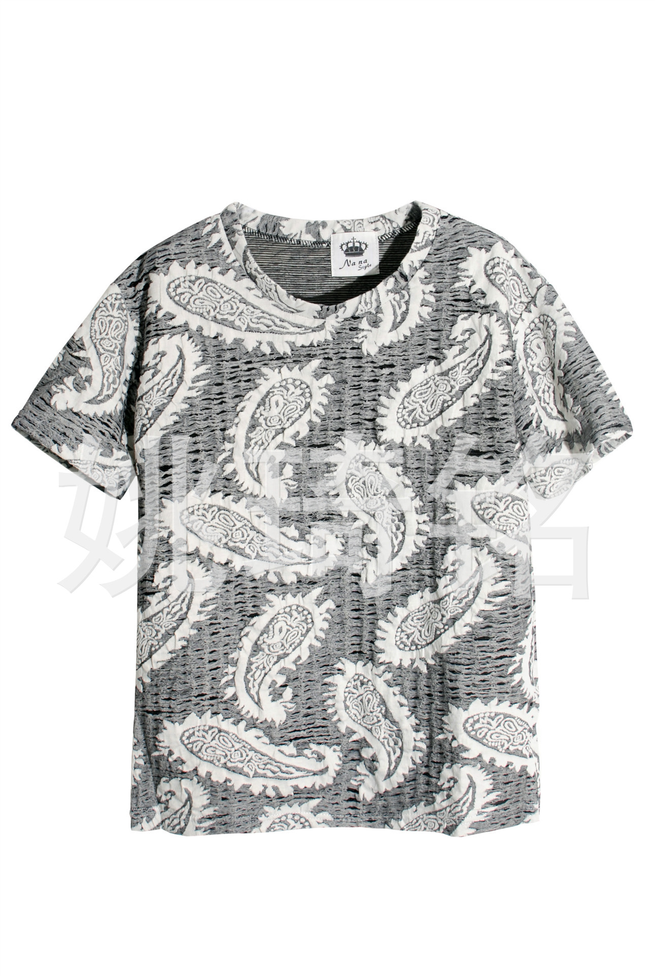 批发采购女式T恤-琦丽外贸 镂空腰果花 破洞乞