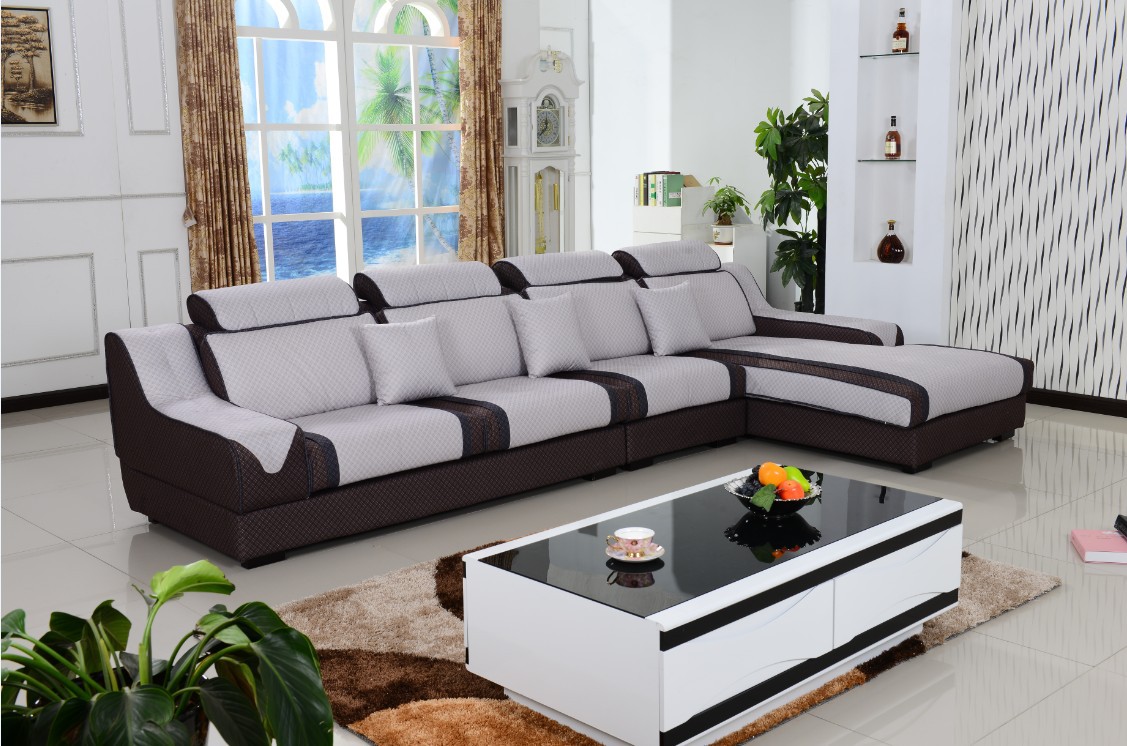 江彬家具 高档客厅布艺沙发 组合贵妃沙发 现代时尚大型舒适沙发