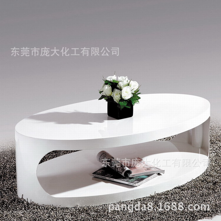 白色钢琴烤漆--茶几