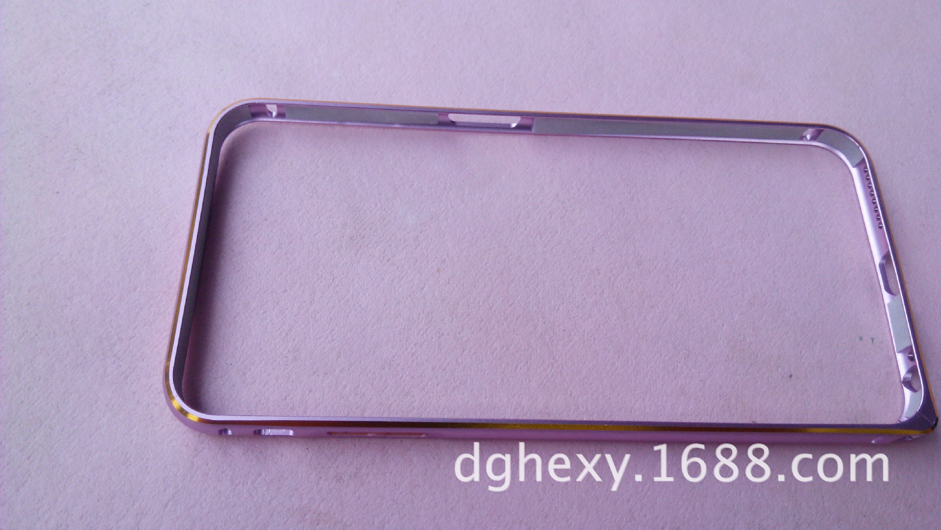 iphone6 plus金属边框 双色氧化圆弧苹果6海马扣铝合金金边手机壳