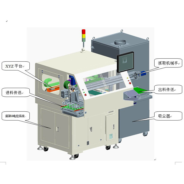 kl-4500在线全自动曲线pcb分板机