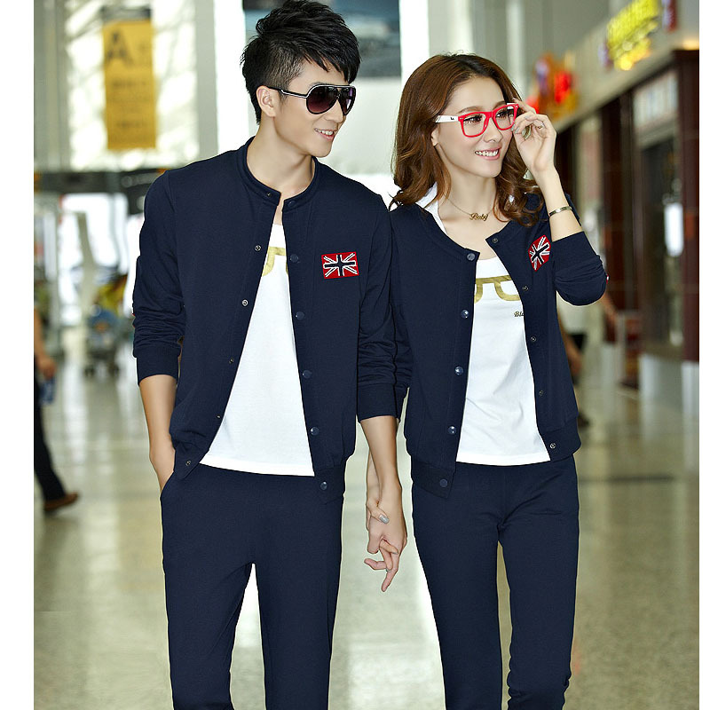 2014秋款运动套男装服<em>套装女装</em>运动装情侣套