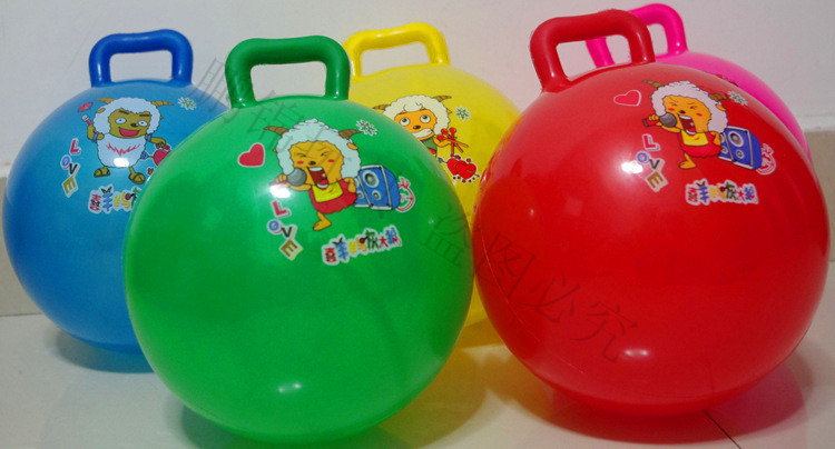 玩具球-幼儿园玩具 玩具批发 手柄球 PVC球 玩