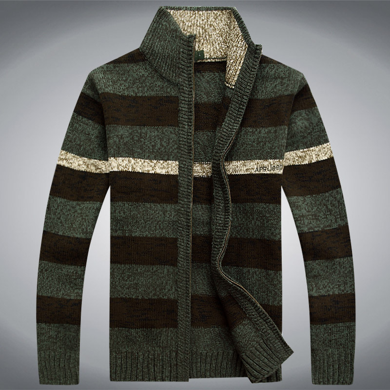 2014冬秋吉普·<em>男士</em>毛衣<em>开衫加厚羊毛衫</em>宽松