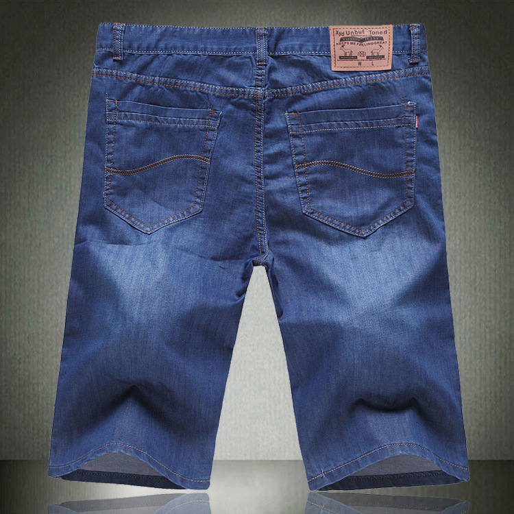 批发一件代发男装 <em>男士加大码牛仔短裤</em>2014五