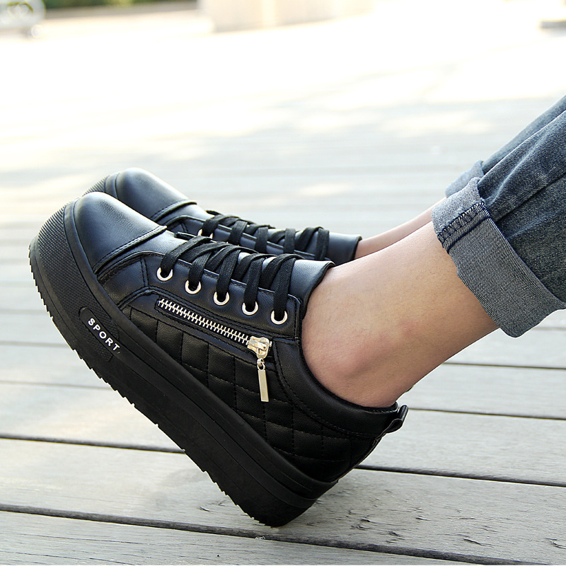 品牌韩版<em>少女松糕鞋</em> 新款潮女鞋增高鞋 内增高