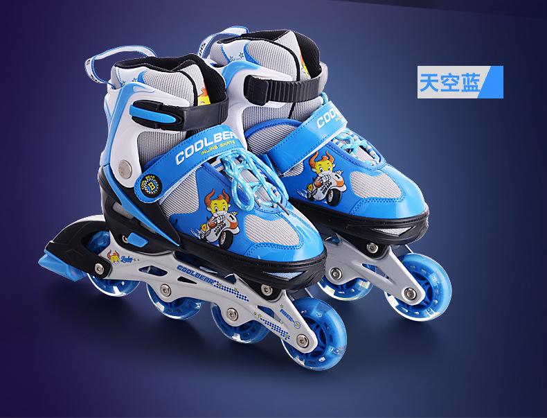 【2014新款迎暑期微平台供货炫酷熊 儿童滑冰