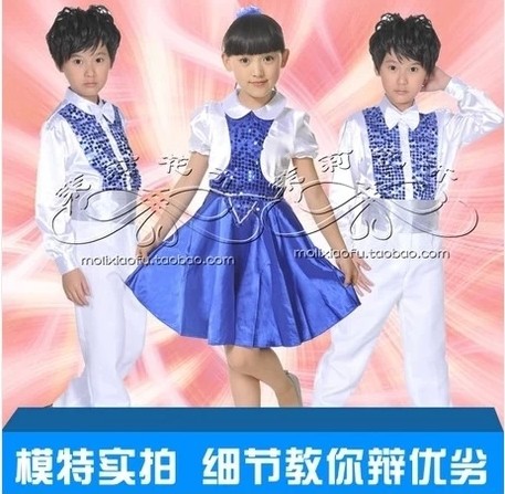 儿童表演服/中小<em>学生</em>合唱服/<em>男女合唱</em>服/大合唱