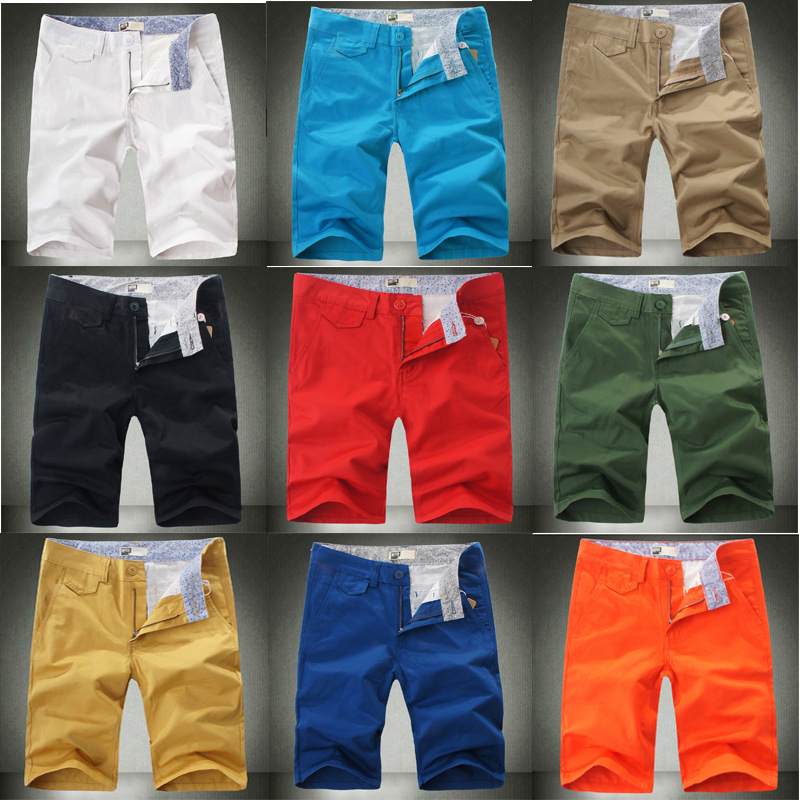 <em>夏</em>时尚潮<em>男士短裤</em>加大码<em>沙滩</em>布料彩色休闲男式