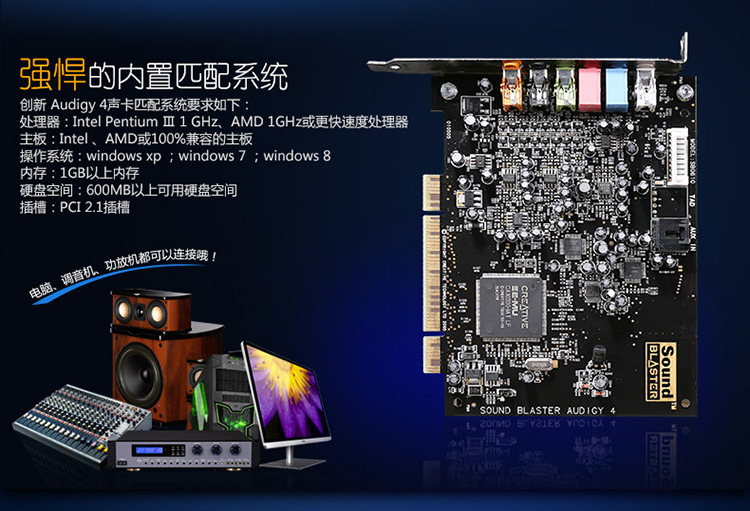 1内置独立声卡   上一个 下一个> 举报      声卡发展至今,主要分为