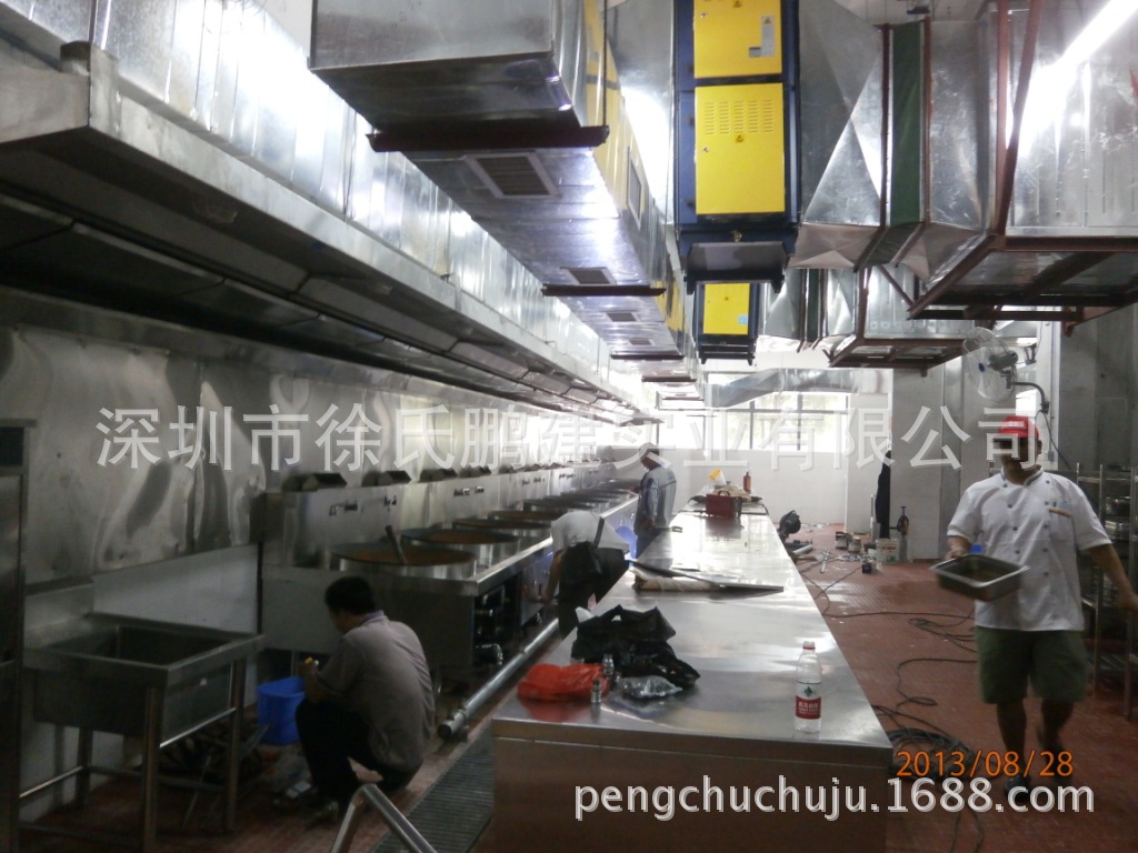 信息学院不锈钢厨房设备完工图